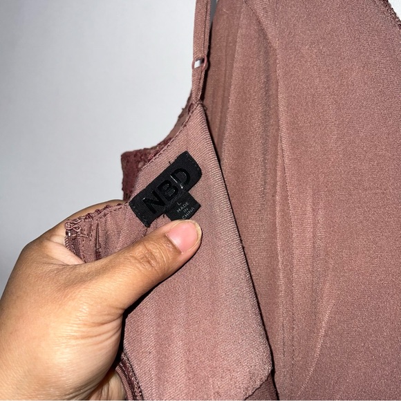 NBD Jonas Mini Dress Dark Wysteria Size Large - Picture 14 of 15